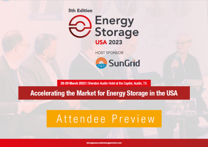 Energy Storage Summit USA 2023 Attendee Preview
