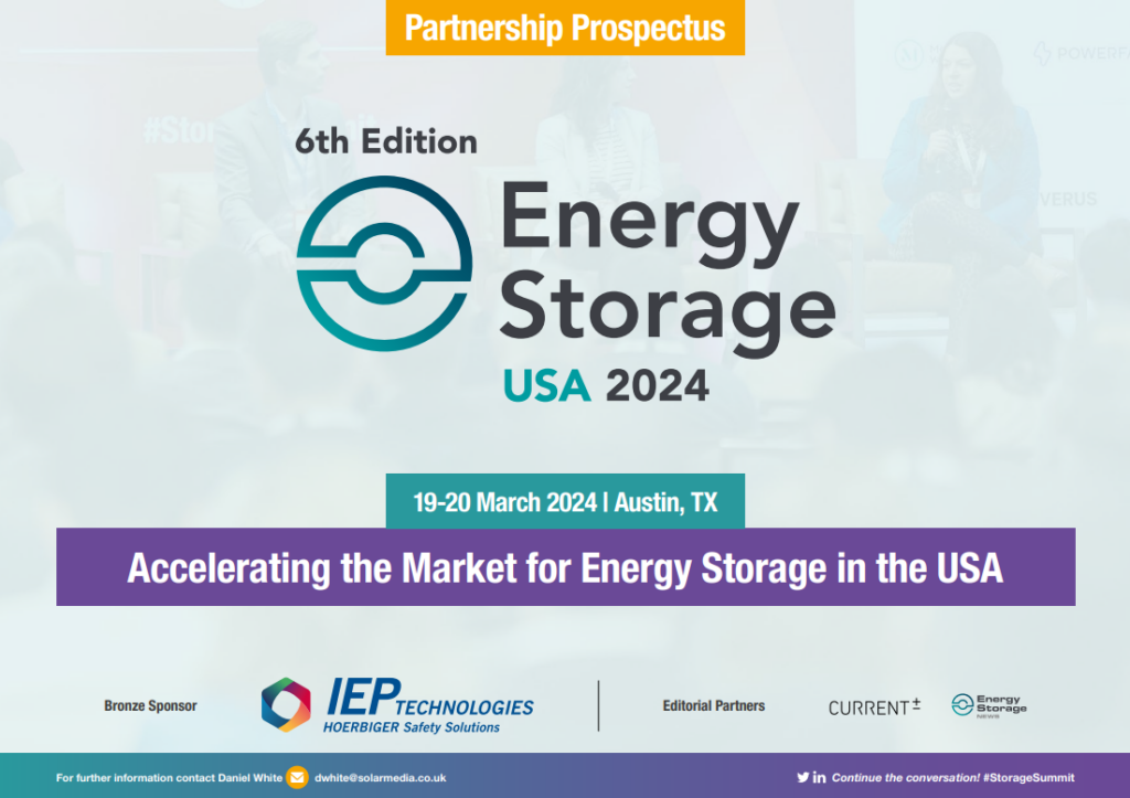 Energy Storage Summit USA 2024 Partnership Prospectus Thumbnail