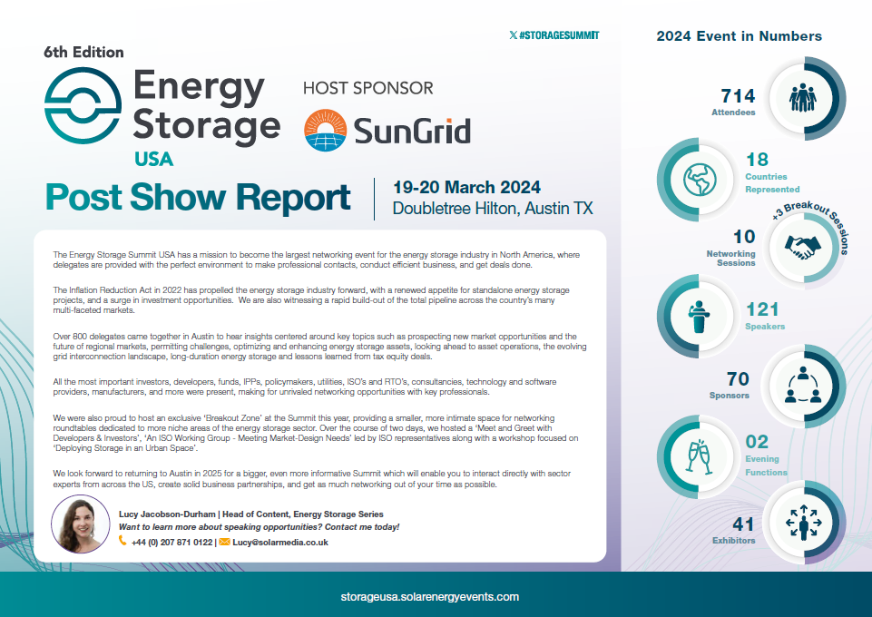Energy Storage Summit USA 2024 Post Show Report